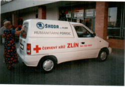 Humanitrn pomoc Oblastnho spolku eskho ervenho ke Zln pi povodnch v roce 1997