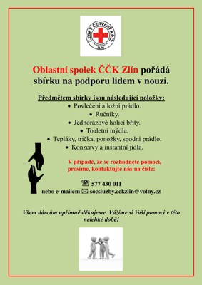 Sbrka na podporu lidem v nouzi